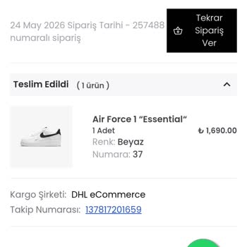 Kızımın Ayağını Sıkıp Sert Tabanı Nedeniyle Nike Ayakkabının İadesi