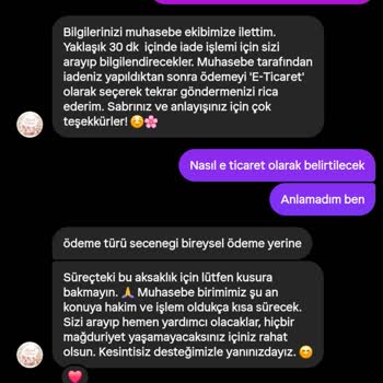 Ödenen 1500 TL’nin İadesi Ve Instagram Sayfasının İncelenmesi Talebi