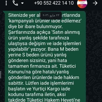 Yanlış Beden Gönderimi Ve Kampanyalı Ürünlerde İade Reddi Tüketici Haklarını İhlal