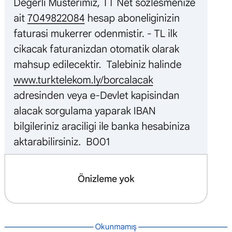 Mükerrer 876 TL Ödeme Ve Otomatik Tahsilat Hatası