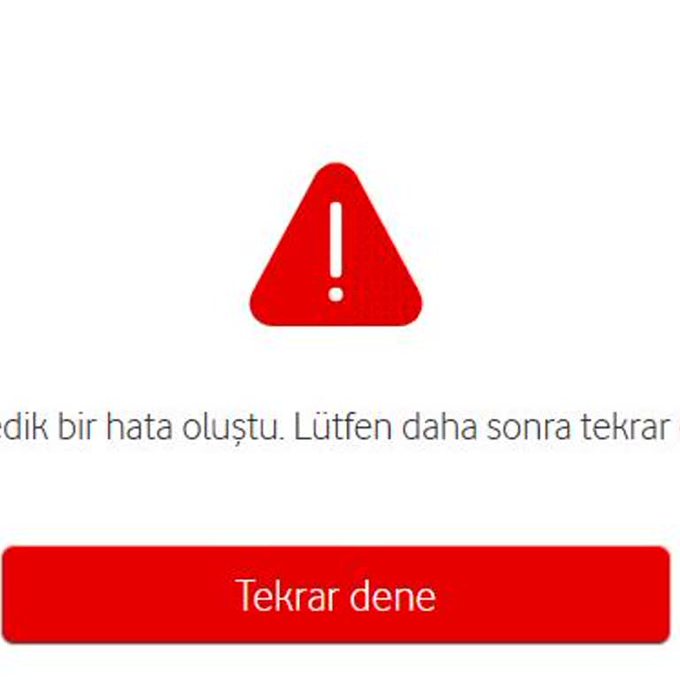 Vodafone Borç Ödeme Sisteminde Sürekli Hatalar Ve Gerçek Müşteri Temsilcisi Yokluğu