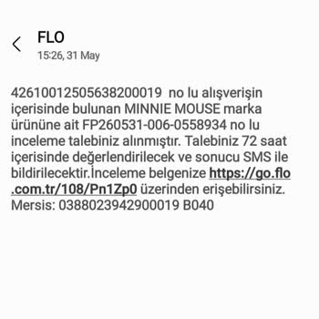 FLO Ayakkabı Çocuğumun Ayağında Tahrişe Neden Olan Ayakkabının Değişimi Reddedildi