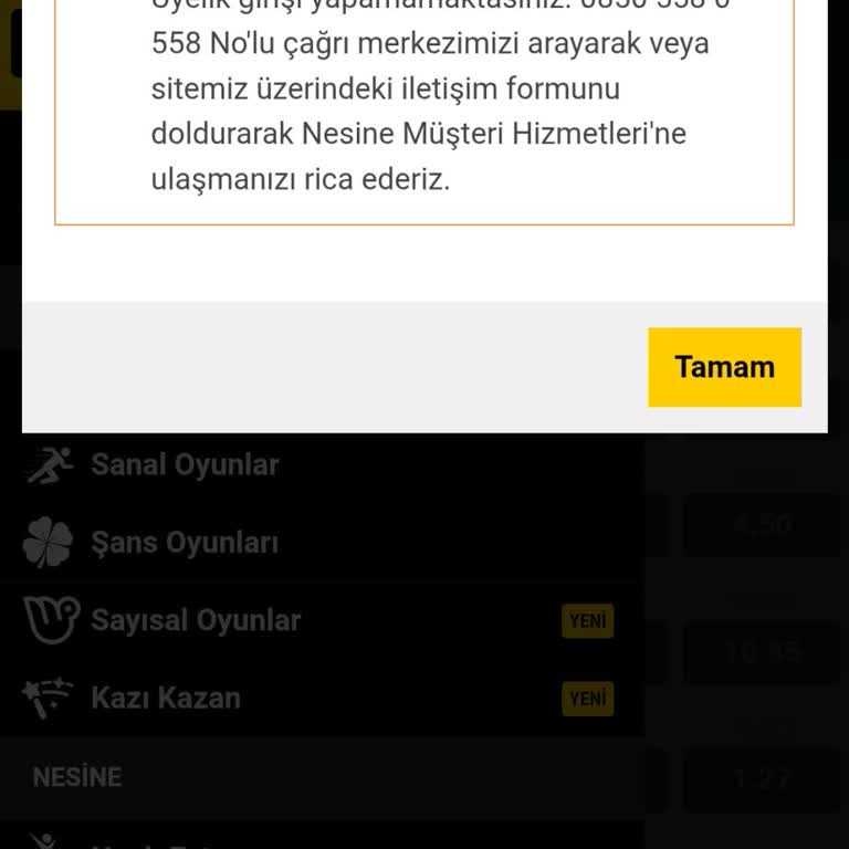 Nesine Üyeliğim Açıklama Olmadan Kapatıldı