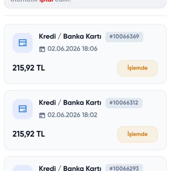 Bimcell Yükleme İşlemi İşleniyor Kaldı Ve Para Çekildi