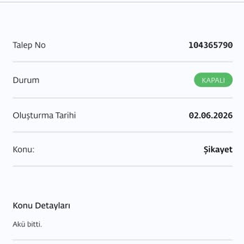 Togg T10F Akü Sorunu Nedeniyle Sürekli Yolda Kalmama Ve Acil Değişim Talebi