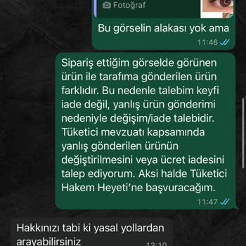 Yanlış Ürün Gönderimi Ve Satıcının İade Taleplerini Reddetmesi