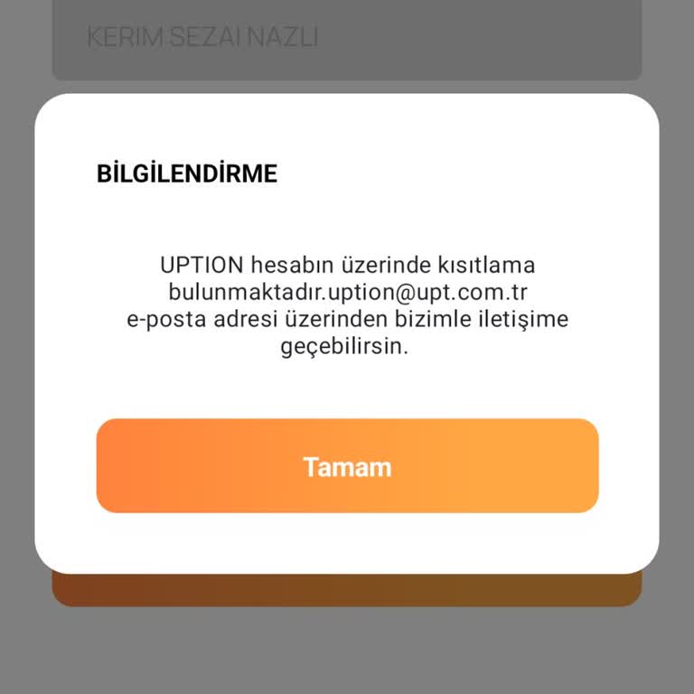 Uption Hesabımda Açıklama Olmadan Kısıtlama Ve 9.694 TL’lik Bakiyenin Kullanılamaması