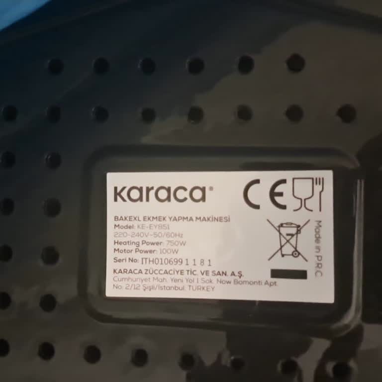Karaca Bake XL Makinesi Yoğurma Aparatı Eksikliği Nedeniyle Kullanılamaz