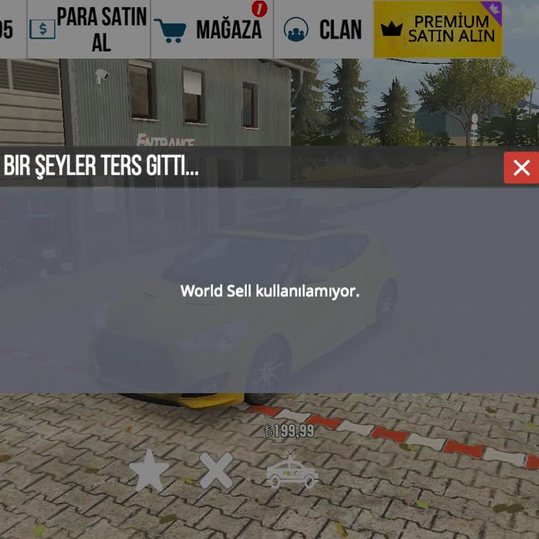 Car Parking Multiplayer'de Dünya Satışı Özelliği Sürekli Hata Veriyor