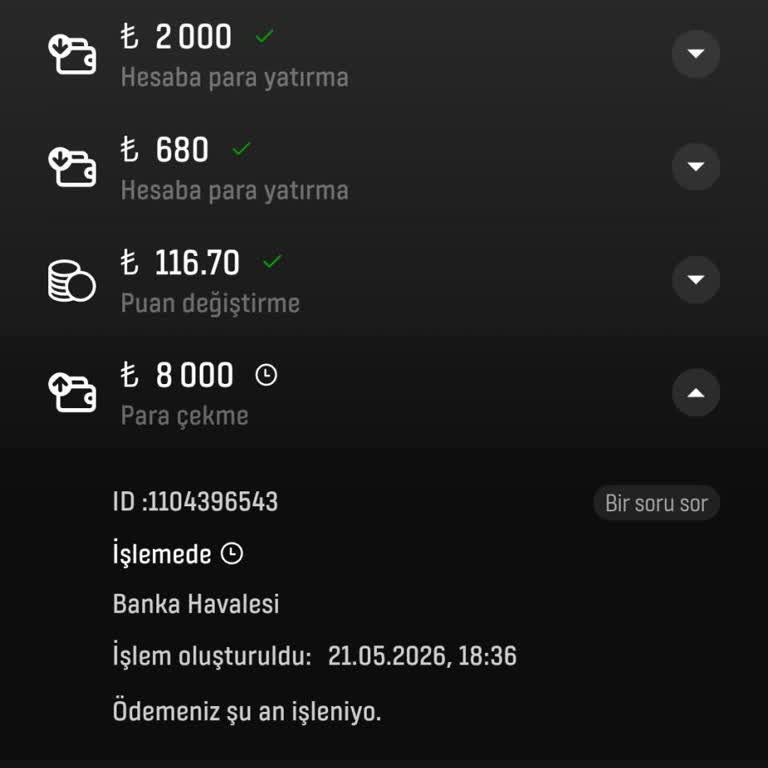 8.000 TL Çekim Talebinin 11 Günlük Gecikmesi Ve Oyalama Sorunu