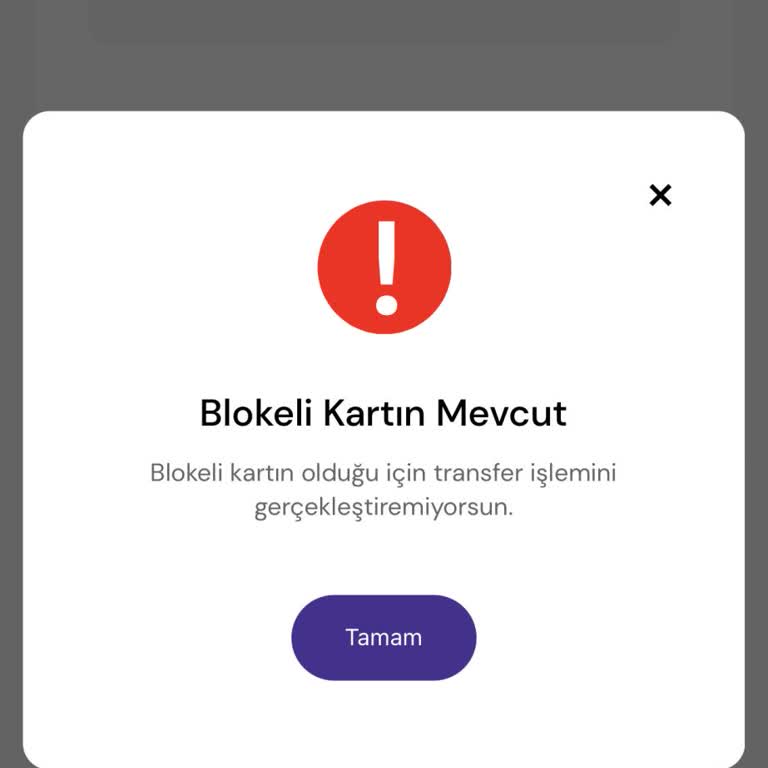 Tami Kartım Bloke, Bilgi Ve Yardım Yok