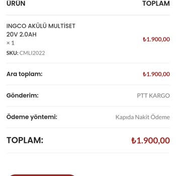 GNC El Aletleri Ve Hırdavat İlanı Uymayan Eksik Set Gönderimi Ve Çözüm Sunulmaması