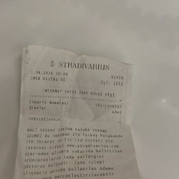 Stradivarius İade Sürecinde Hediye Kartı Tutarı Geri Ödenmedi