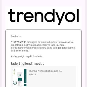 Açılmamış Losyon İçin Haksız İade Reddi Ve Yanıltıcı Satıcı Beyanı