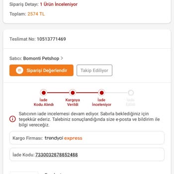 Bomonti Petshop İade İşlemi Gecikiyor, Para Geri Dönmüyor