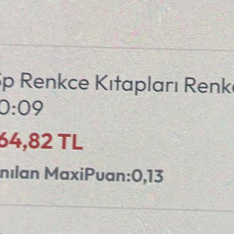 Cevapsız Satıcıdan Alınan Boyama Seti İadesi Talebi
