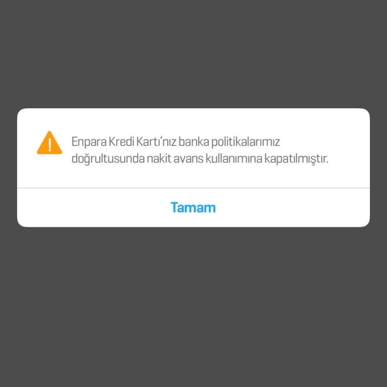 Enpara Nakit Avans Çekememe Ve Açıklama Eksikliği Şikayeti
