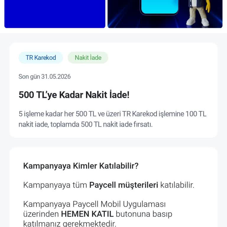 Paycell QR Kampanyasında Gratis Alışverişlerimde İade Alınmadı