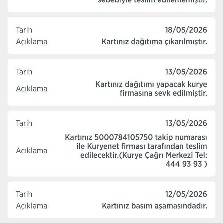 Ziraat Bankası Kartım Kuryenet'te Kilitlenmiş, Teslim Edilmiyor