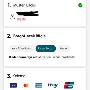 Vodafone'dan Yanıltıcı 1.336 TL Borç Bildirimi Ve Ödeme Sorunu