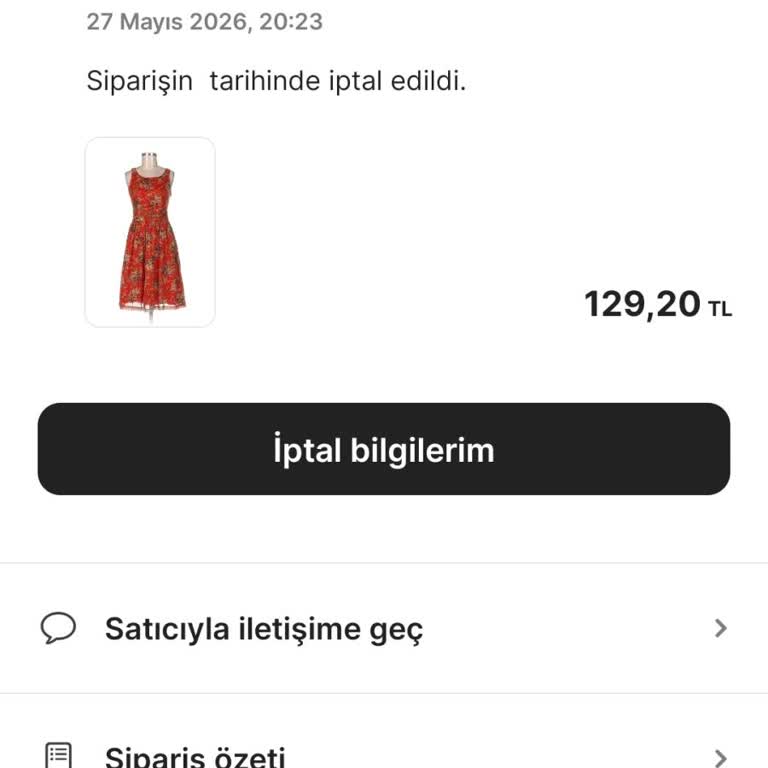 İptal Edilen Ürünlerin 850 TL İadesinin Gecikmesi Ve Canlı Destek Sorunları