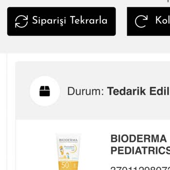 Bioderma Güneş Kremi Kargoya Verilmediği İçin Acil İade Ve Teslim Talebi