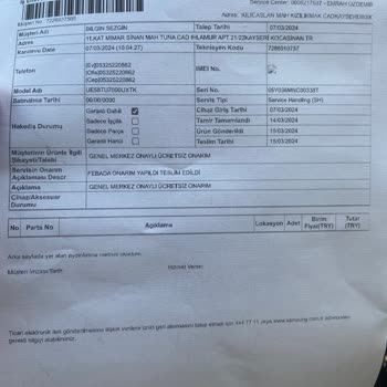 Samsung Tu7000 TV’de Kronik Panel Arızası Ve 20 Dakikalık Telefon Bekletmesi