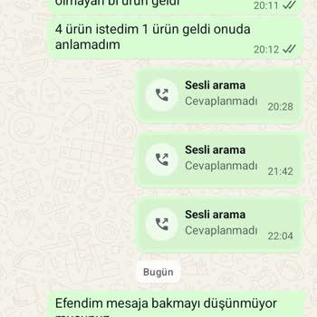 Siparişte Yanlış Ürün Gönderimi Ve Cevapsız Müşteri Hizmeti