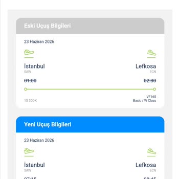 Ajet Uçuş Değişikliği Sonrası Enuygun’un 4500 TL Kesintisi Haksız