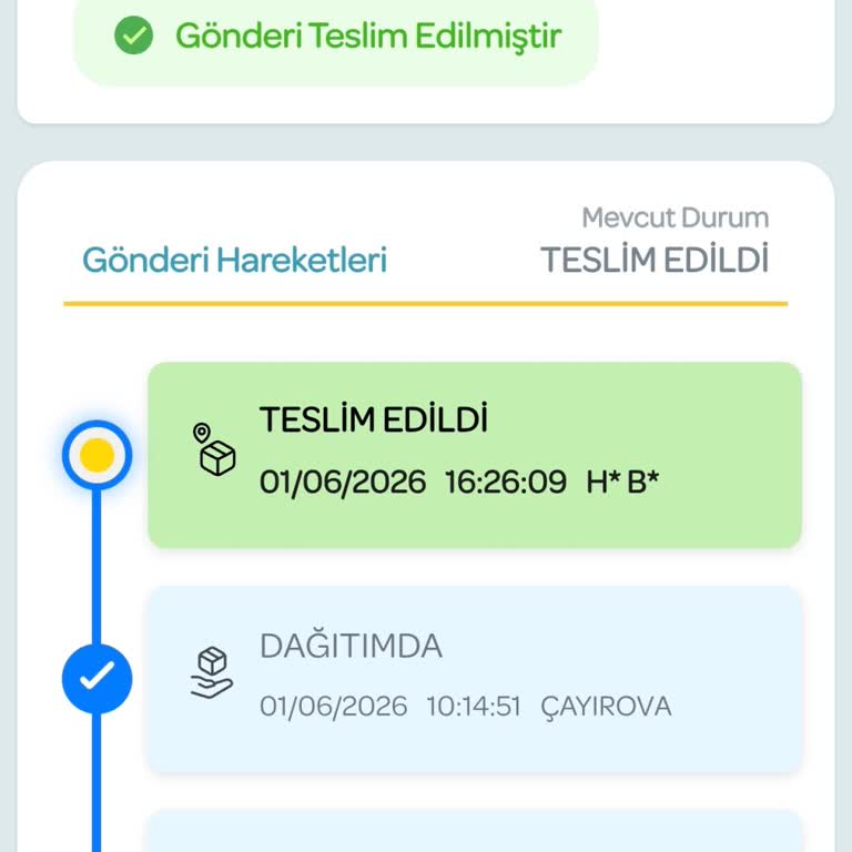 Kargo Teslim Edildi Olarak Görünüyor Ama Elime Ulaşmadı