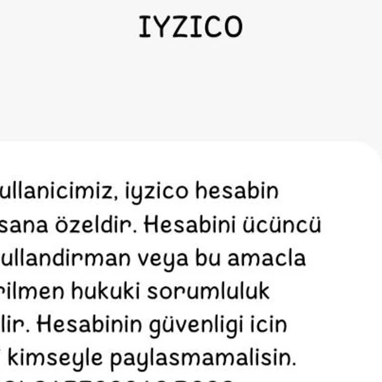 İyzico’dan Gelen Şüpheli SMS Ve Kişisel Veri Güvenliği Talebi