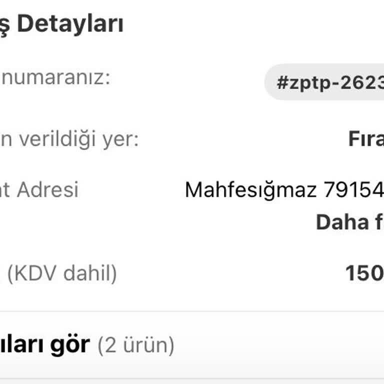 Teslim Edildi Olarak Görülen Siparişim Elime Ulaşmadı, Acil İade Talep Ediyorum