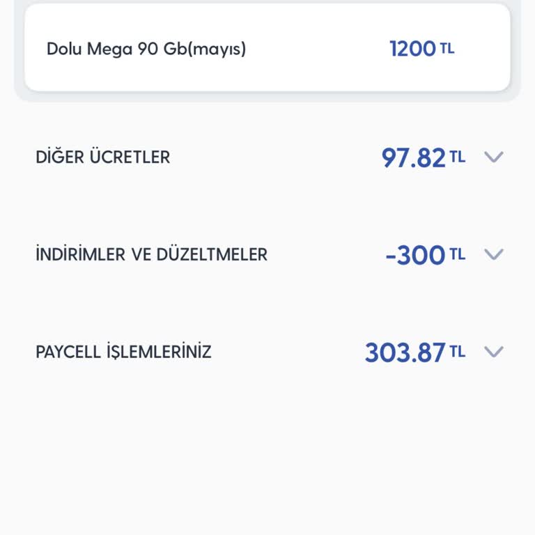 Dolu Mega 90 GB Paketi Ücretinde Yanlış Faturalandırma Ve İade Talebi
