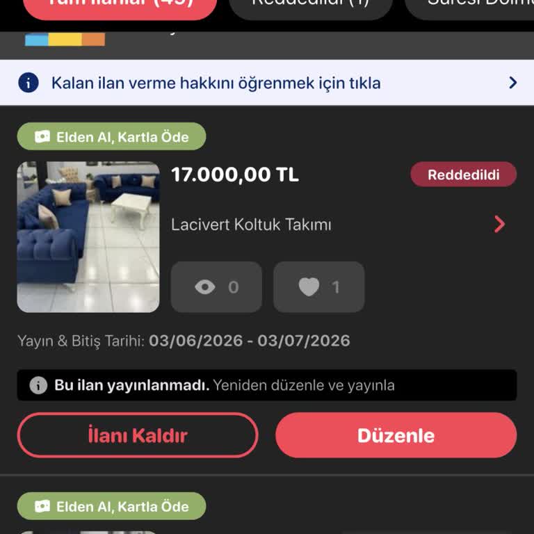 Letgo Öne Çıkarma Paketi Sonrası İlan Düzenleme Engeli Ve Ücret İadesi Talebi