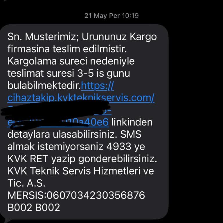 Servis Sonrası Telefon Kayıp, Takip Bilgisi Alınamıyor