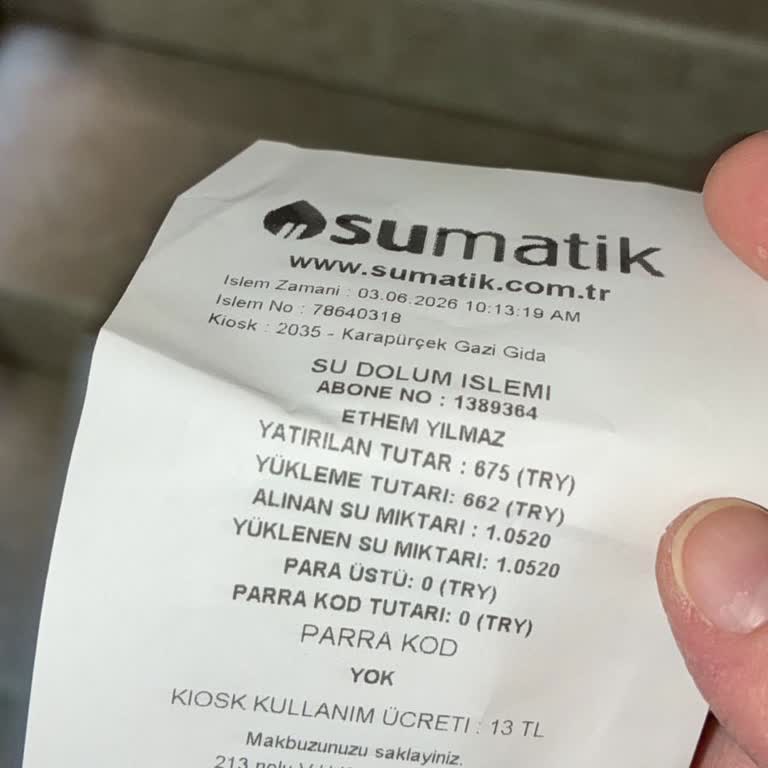 Su Sayacında 10 M³ Kayıp Ve 700 TL’lik Ödeme Karşılığı Sadece 1 M³ Görülmesi