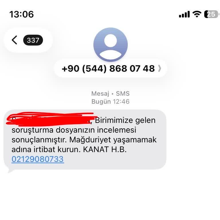 Kişisel Verilerinizi Kullanarak Sahte Soruşturma SMS’i Gönderildi