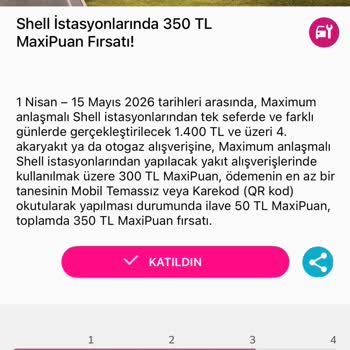 Shell İstasyonunda Kampanya Şartlarını Yerine Getirdiğim Halde MaxiPuanım Yansımıyor