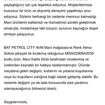 Mavi Mağazasında Renk Solması Ve Deformasyonlu Pantolonlar Kullanıcı Hatası Gibi Reddedildi