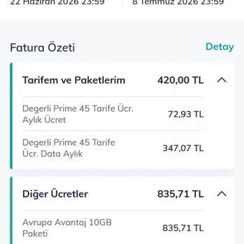 Kullanılamayan 10GB Paketi Ve Haksız 2.575TL Ek Fatura İçin Tam İade Talebi