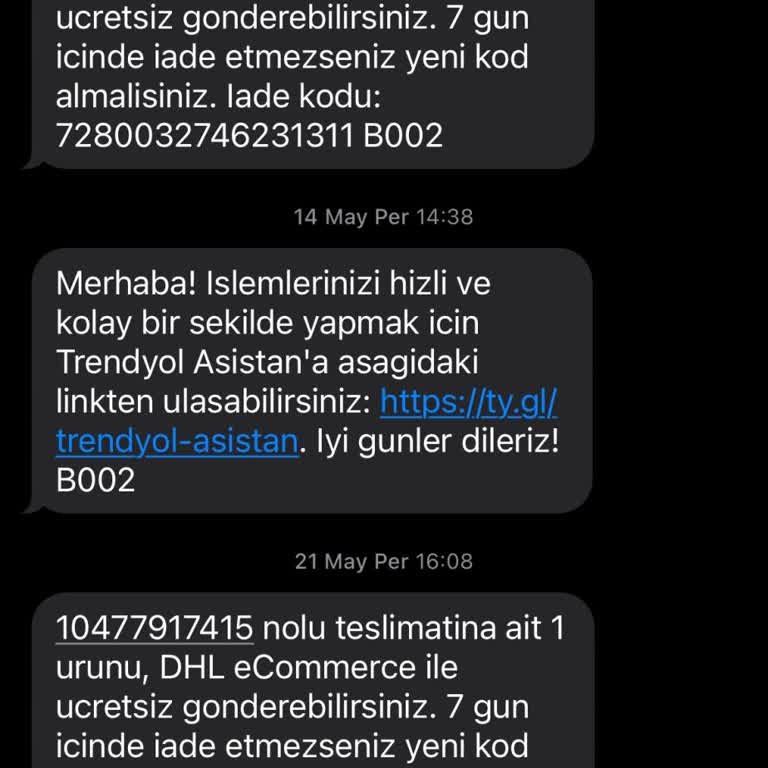 Trendyol İade Sürecinin İhmali