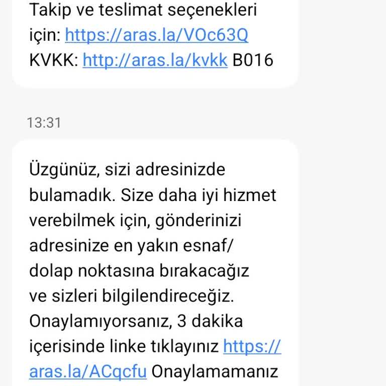 Aras Kargo’nun Bulamadık Mesajı Ve Kapı Teslimatı Yokluğu