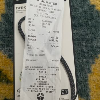 Kutu Açıldığı İçin Şarj Kablosu İadesi Reddi Ve 450 TL Geri Ödeme Talebi