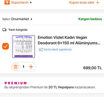 Premium Üyelik Fiyat Hatası Ve Sepet İndirimi Çalışmıyor