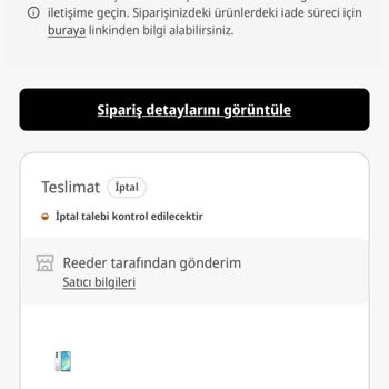 İptal Edilen Siparişin Ödemesi Kartıma İade Edilmedi