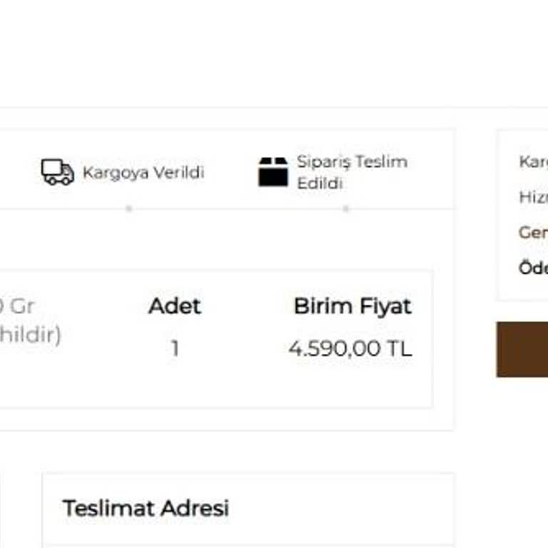 Tahmis Kahvesi Kredi Kartına İade Bekleyen 4.590 TL’lik Sipariş İptali
