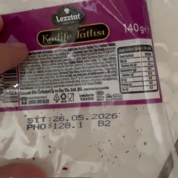Şok Marketler Lezztat Tatlıdan Çıkan Madde!