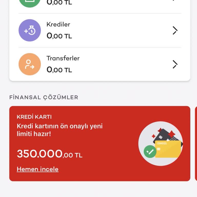 Axess Platinum Kartımda 350.000 TL Ön Onaylı Limit Reddi Ve Açıklama Talebi