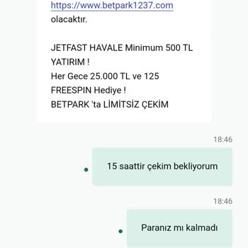 Betpark Para Çekimimin Tekrarlanan İptalleri Ve Yaşadığım Mağduriyet
