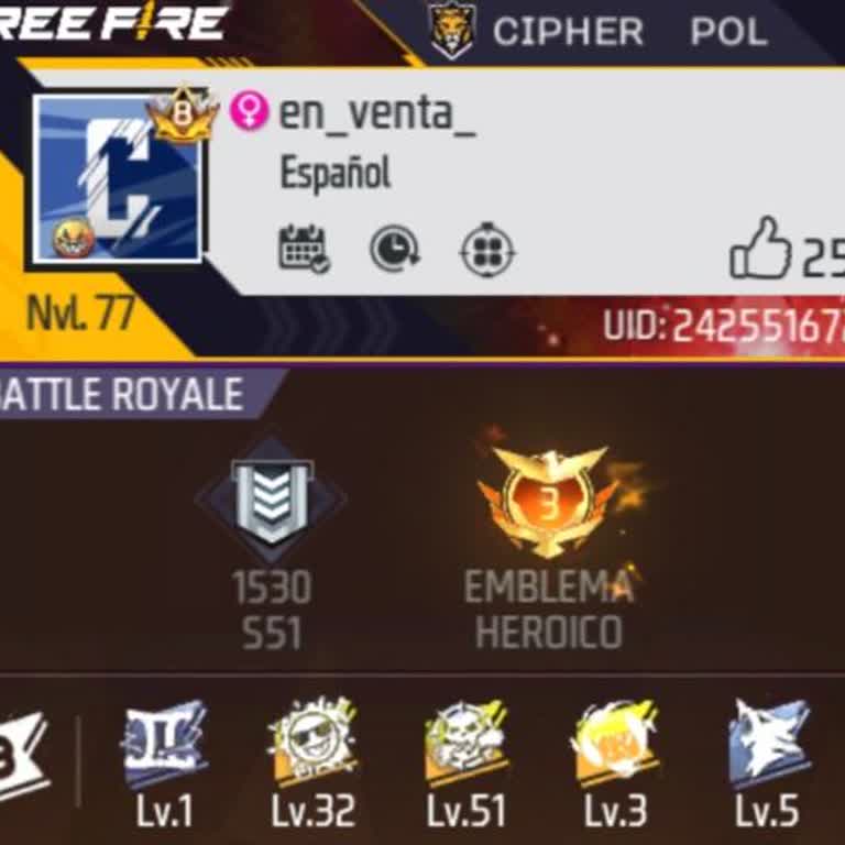 Garena Free Fire, solicito recuperación inmediata de cuenta perdida